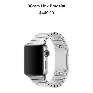 Apple 38mm/ 40mm Stainless Steel Link Bracelet